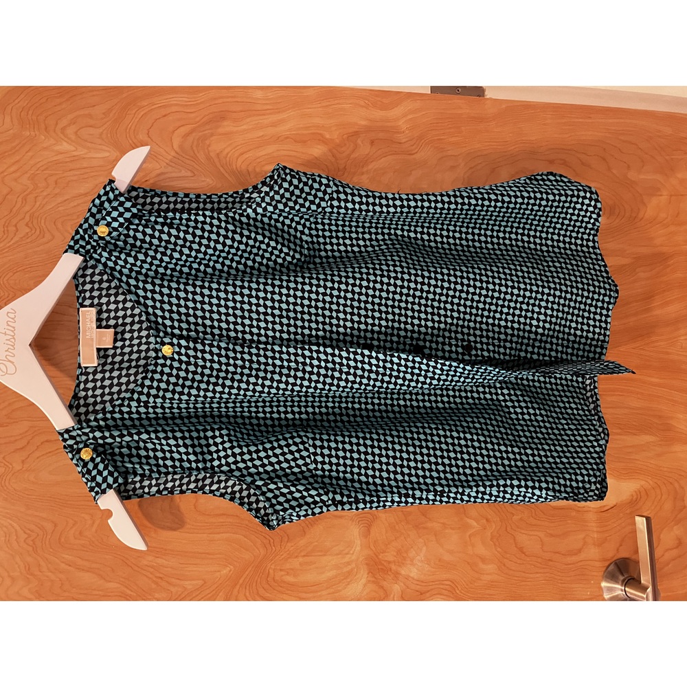 Michael Kors Blue Sleeveless Blouse!